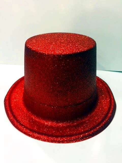 Chapéus de festa prateados de natal cor vermelha 441252644