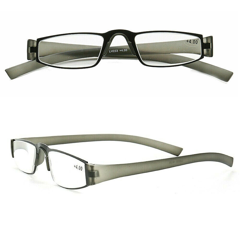 النساء مربع نظارات للقراءة الرجال مستطيلة الأزياء خفيفة الوزن قارئ 1.0 1.25 1.5 1.75 2.0 2.25 2.5 3.0 3.5 رمادي أسود أحمر