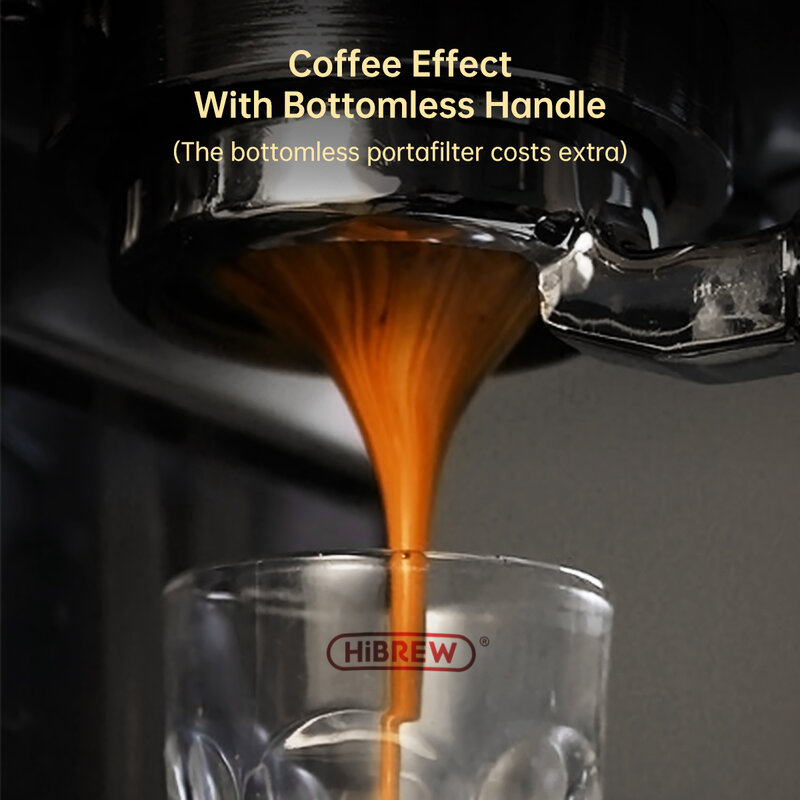HiBREW Kaffee Maker Cafetera 19 Bar Inox Semi Automatische Super Dünne ESE POD & Pulver Espresso Cappuccino Maschine Heißer Wasser h11