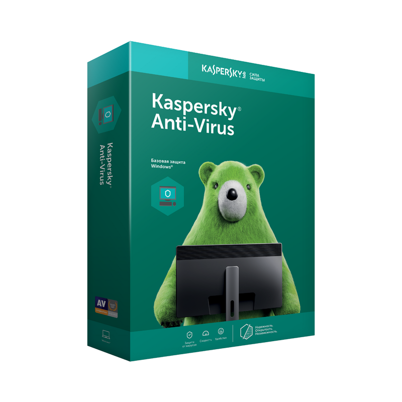 Pacchetto di download del rinnovo della licenza di 1 anno 2 PC di edizione russa kaspsky antivirus