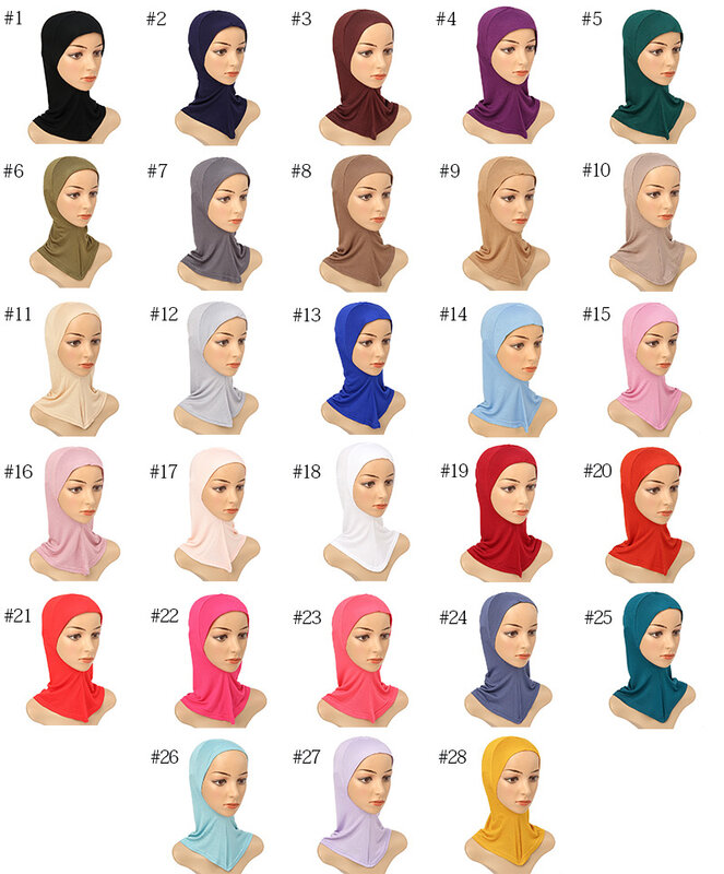 رمضان غطاء رأس Undercap ل Musulman لحظة مشروط بونيه الحجاب العمامة للنساء مسلم موضة غطاء داخلي عيد الحجاب بونيه