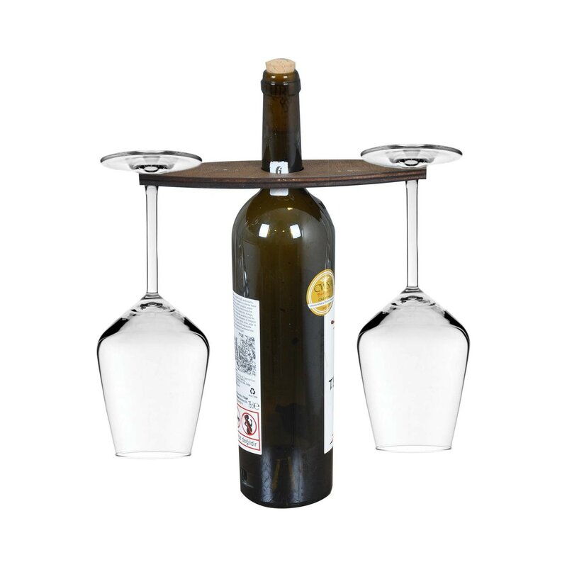 X-Perk Holz Wein Gläser Set von 2