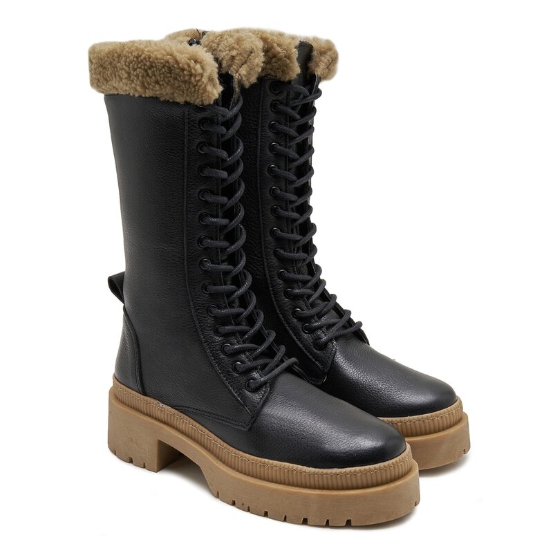 Babba DS Bella botas marrones para mujer. Cómodo. Estilo. Encaje