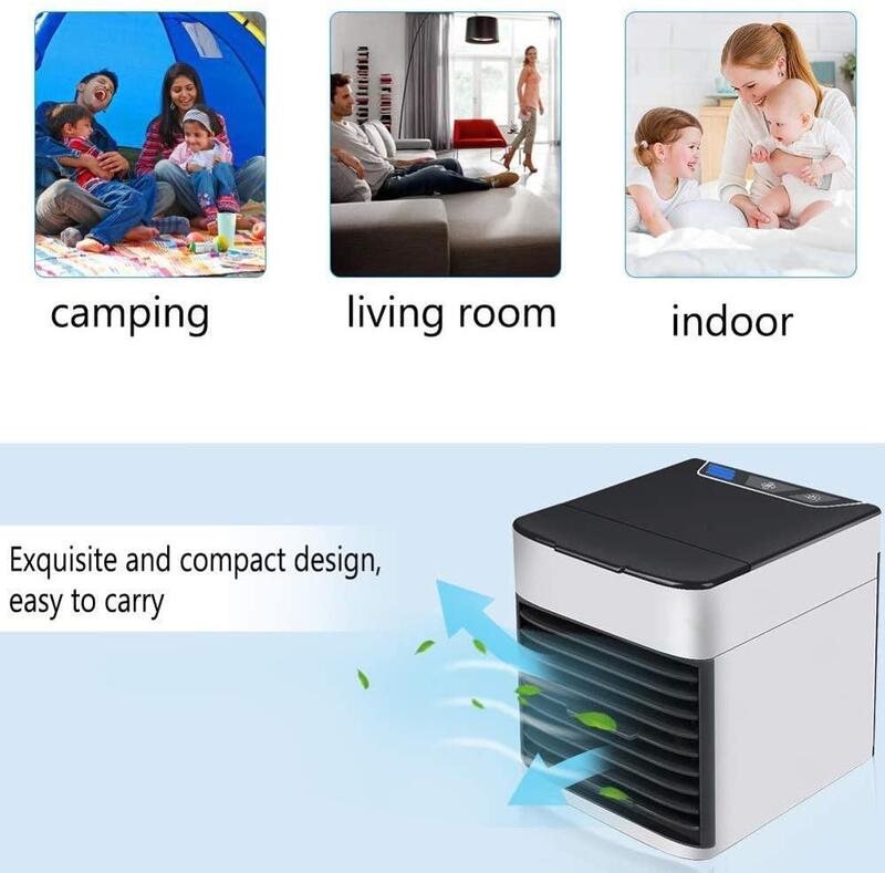 Мини Портативный Кондиционер USB кулер 10 Вт Персональный вентилятор увлажнение воздуха для домашнего офиса кемпер