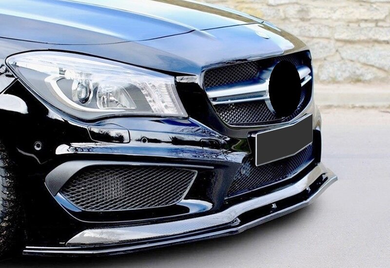 Max Design Front Bumper Lip For Mercedes Cla45  W117 High Quality 2013-2016 car accessories splitter lip spoiler car tuning