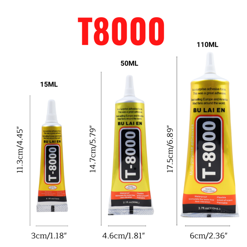 15ML 50ML 110ML Clear Contact Phone Repair Adhesive Electronic Components Cellphone Frame Glue With Precision Applicator Tip