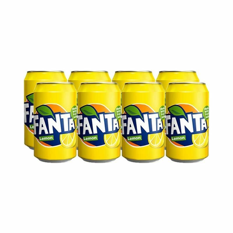 Fanta Limon lata, pack 8x33cl