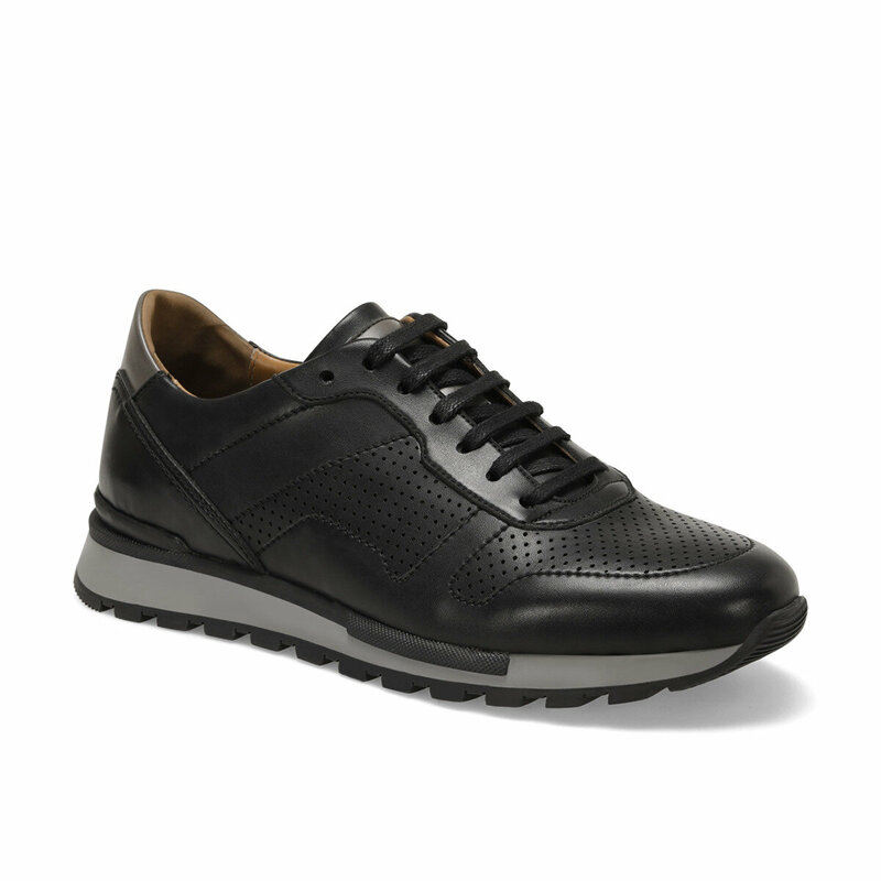 Flo preto tênis masculino sapatos masculinos primavera outono sapatos casuais de couro plano rendas baixo topo tênis masculino tenis masculino adulto sapatos óxido uls305 c 19