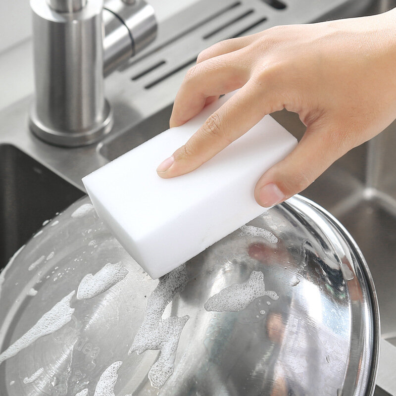 30/50/100 Pcs gąbka z melaminy magiczna gąbka gąbka do wycierania gospodarstwa domowego narzędzia do czyszczenia dla biura kuchnia czyszczenie wanny gąbki