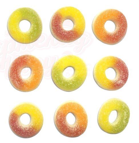 Marmalade rings mini assorted candy plus 100 gr.
