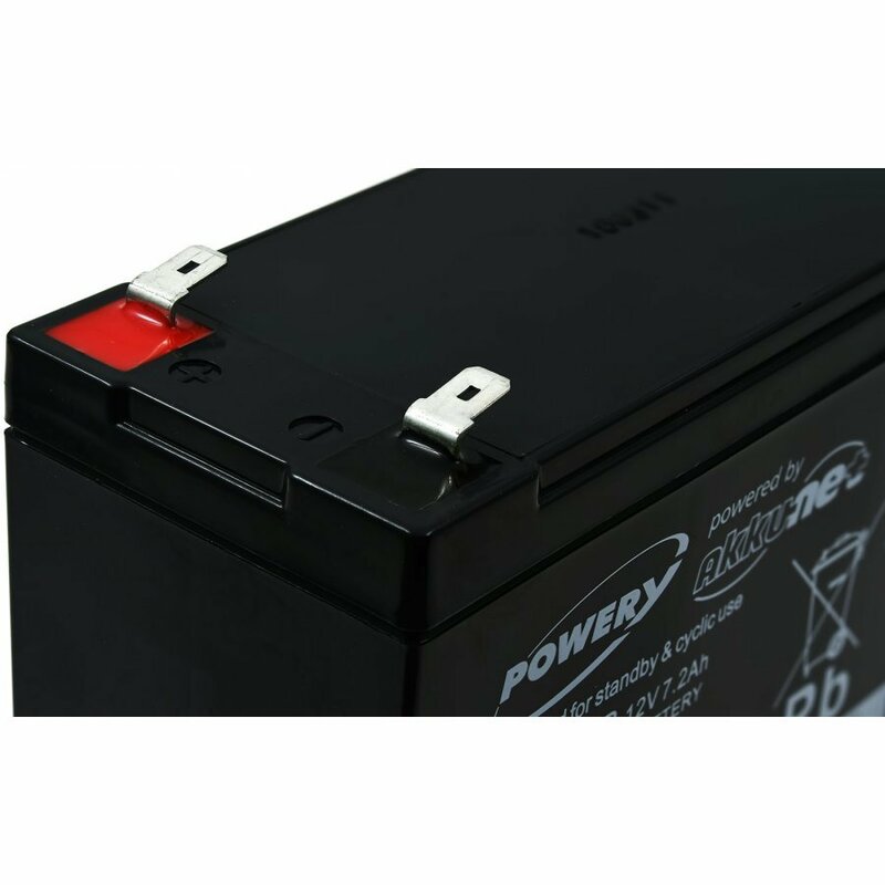 Powery GEL Batteria compatibile con Panasonic Modello LC-R127R2PG1 12V 7,2Ah