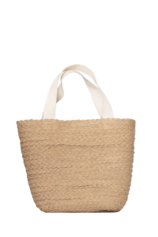 2021 damska dzianinowa torebka słomiana płócienna torba plażowa ręcznie robiona torba na ramię torebka damska wiaderko plażowe torba wykonana w turcji