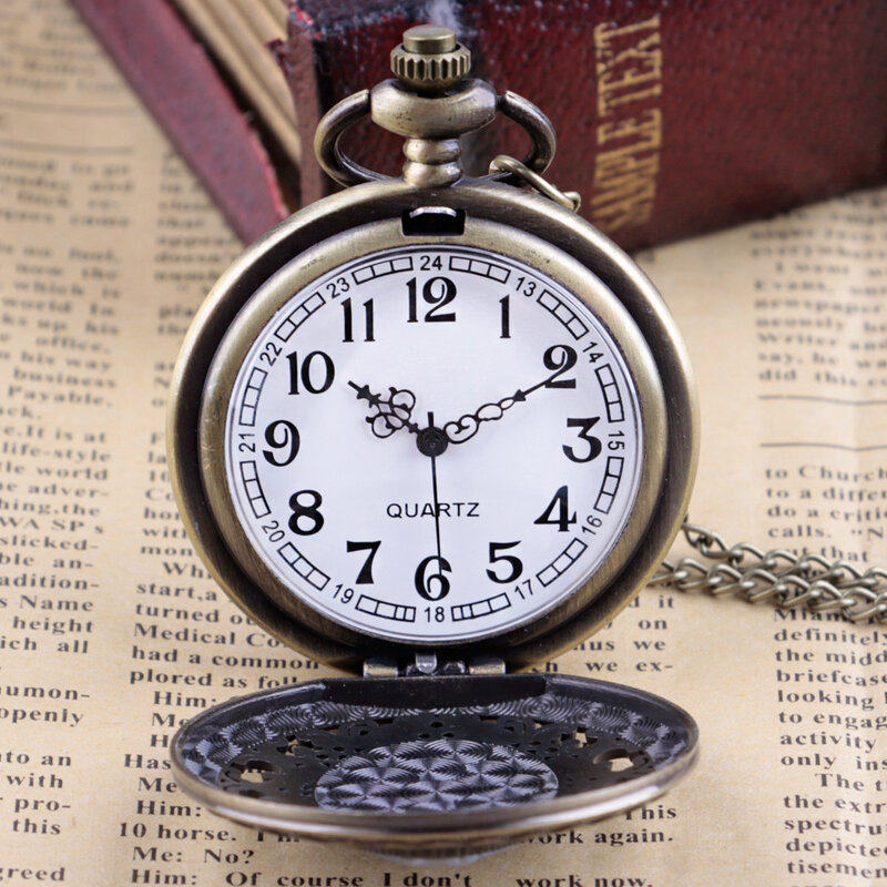 Reloj de bolsillo de cuarzo con temática de patrón de belleza para mujer, regalo de reloj antiguo, collar de cadena colgante para niña, reloj para hombre