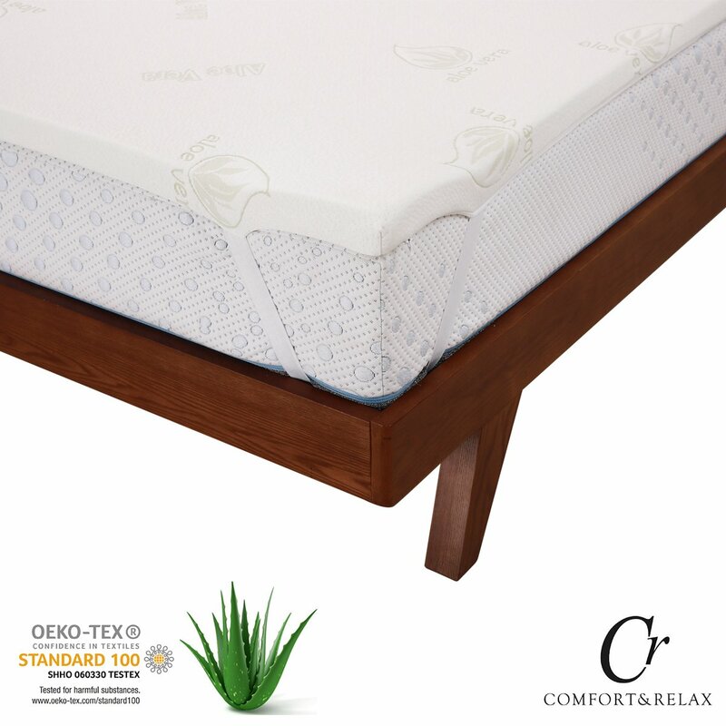 Topper viscoelastic with effect Memory Mattress 160x190x4 cm