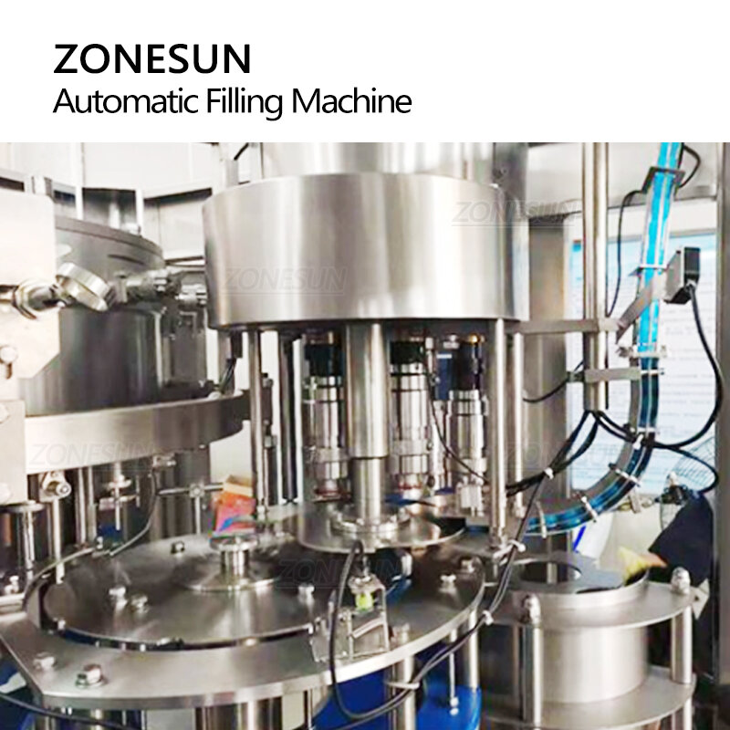 ZONESUN ZS-AFMC 24000 BPH ماكينة تصنيع الزجاجات البلاستيكية التلقائية الغازية ماكينة تعبئة المياه المشروبات تصنيع خط الإنتاج الضخم