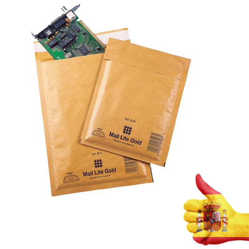 MailLite®상자 100 봉투 퀼트 마론 버블 줄 지어 종이 봉투 메일 봉투 가방 크래프트 가방 측정 선택