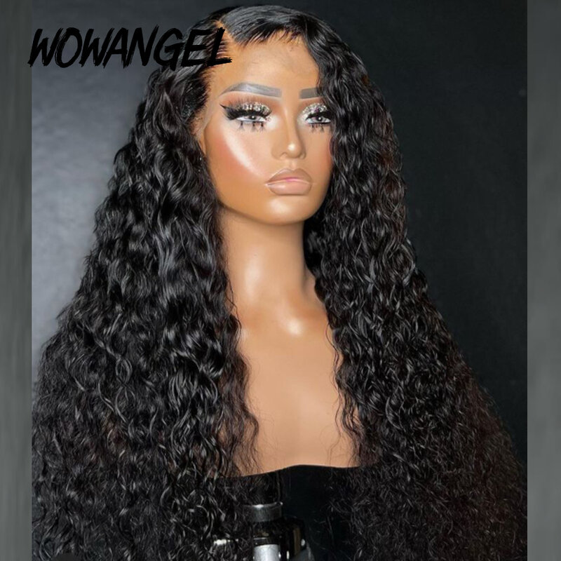 Кружевные передние парики Wow Angel HD, 250% дюймов, 13X 6, парики на сетке спереди, волнистые волосы на сетке HD, вьющиеся парики, парик на сетке из натуральных волос для женщин
