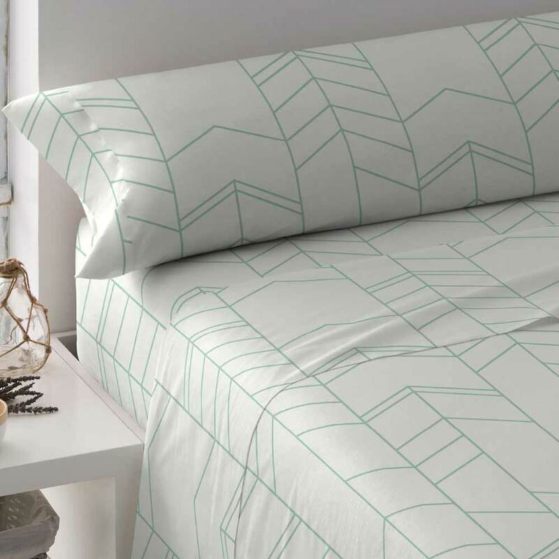 PimpamTex-패턴 시트 세트, 침대 3 개. 크기 90, 105, 135, 150 또는 180. 침대 용 폴리 코튼 시트