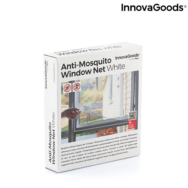 Innovagoods brancos da tela adesiva da janela do anti-mosquito cuttable