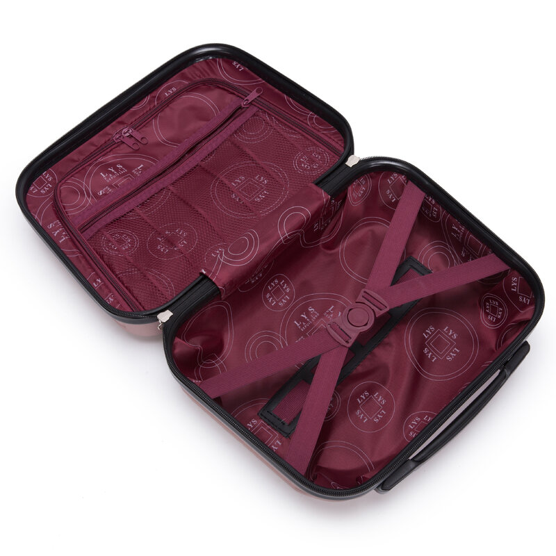LYS-Conjunto de 2 maleta Cabine 55cm Rigide 8 Roues avec neceser para tocador 35cm Conjunto 2 Pièces