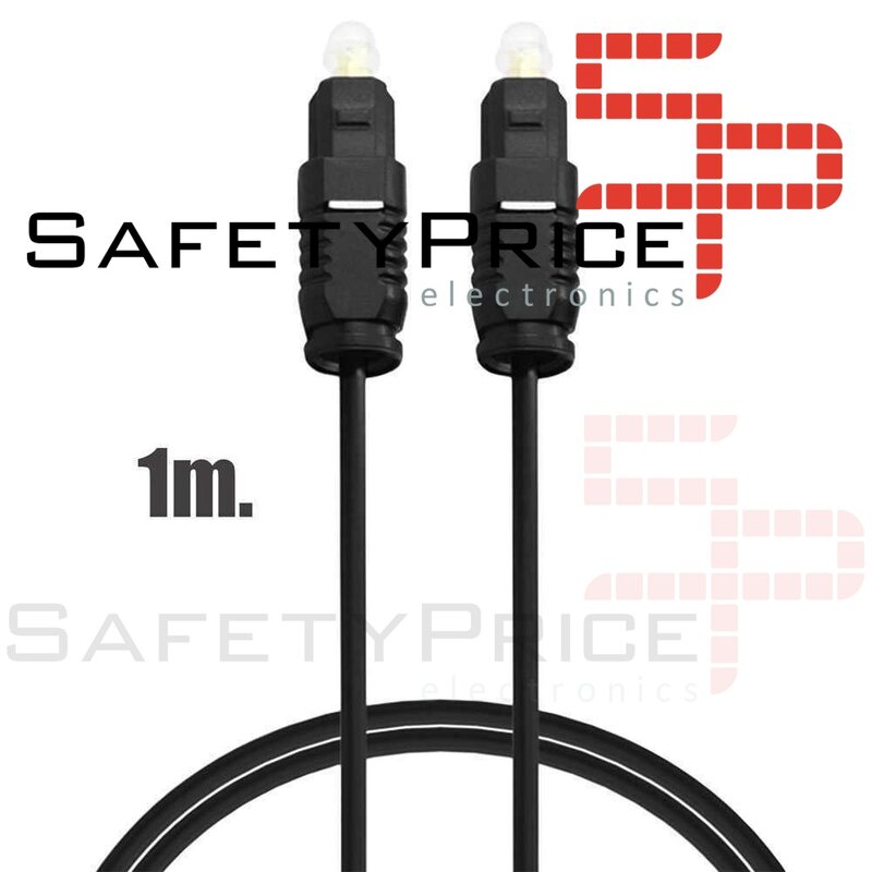 Toslink Digital Audio Kabel optische Faser 1m optische sound Hifi Optic Fiber Schwarz