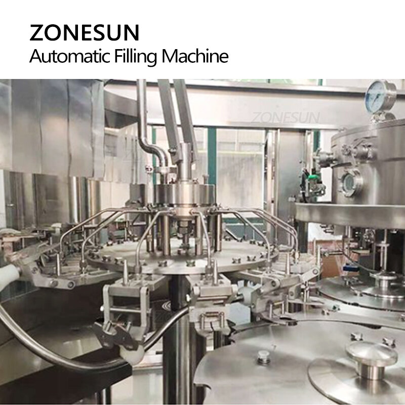 Zonesun ZS-AFMC 24000 bph completo-automático pet garrafa carbonatada máquina de enchimento de água bebidas fabricação linha de produção em massa