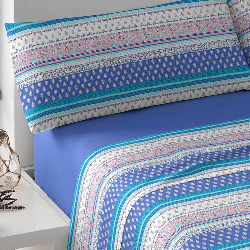 PimpamTex-Sheets Set stamped, 3 piece for bed. Measures 90, 105, 135, 150 or 180. Clothing bed set polycotton