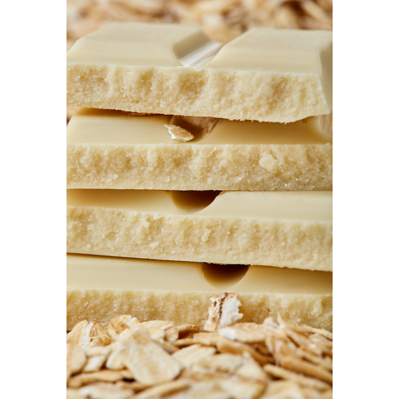 Chocolat cru blanc bio naturel sans lait lactose sucre carrelage 100 grammes