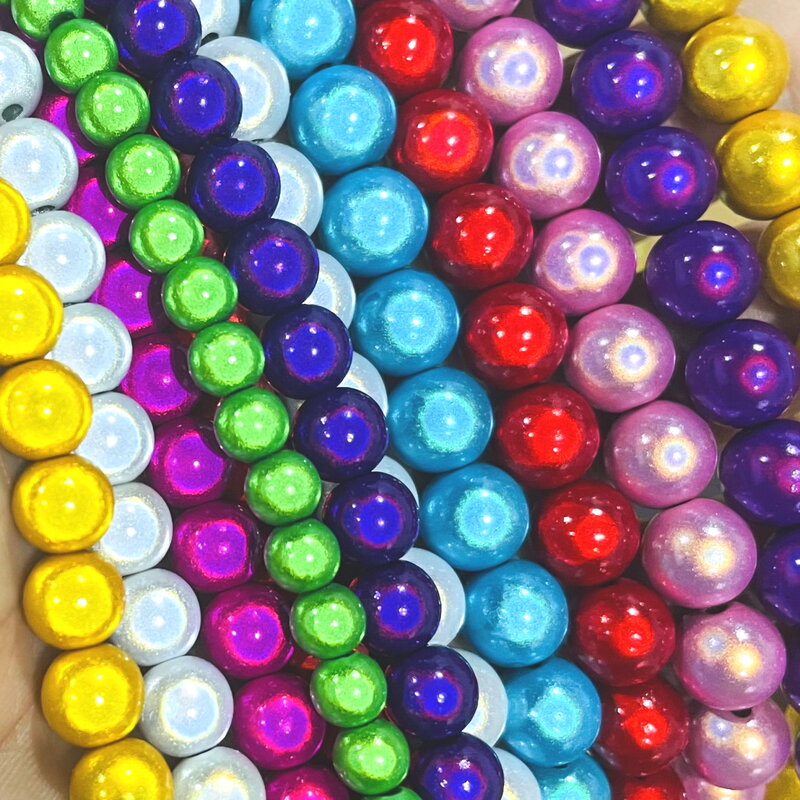 Perline riflettenti all'ingrosso 3D Illusion Miracle Beads 4-30mm ricamo perline acriliche per la creazione di braccialetti con collana di gioielli