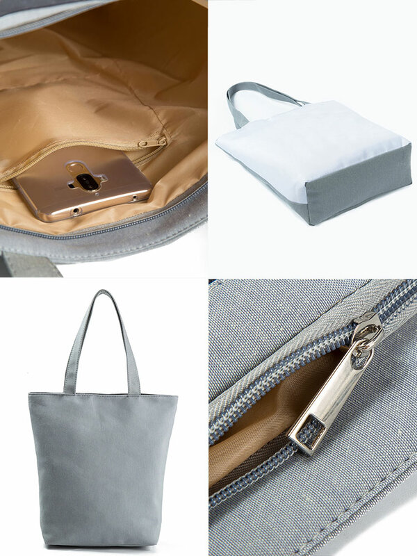 Cartoon Ladies Nurse Printed Handbag Foldable High Capacity Women Shoulder Bag Eco Reusable Shopping Bag Chic Travel Beach Bag