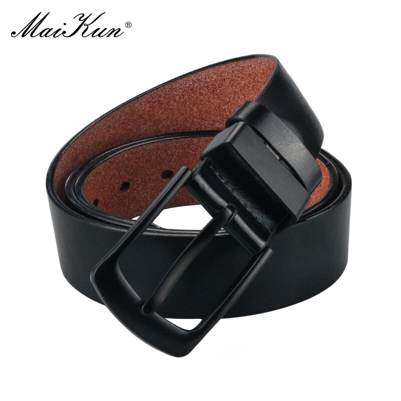 Maikun-Cinturón de negocios de moda para hombre, cinturón informal de cuero PU de diseñador de lujo, talla grande