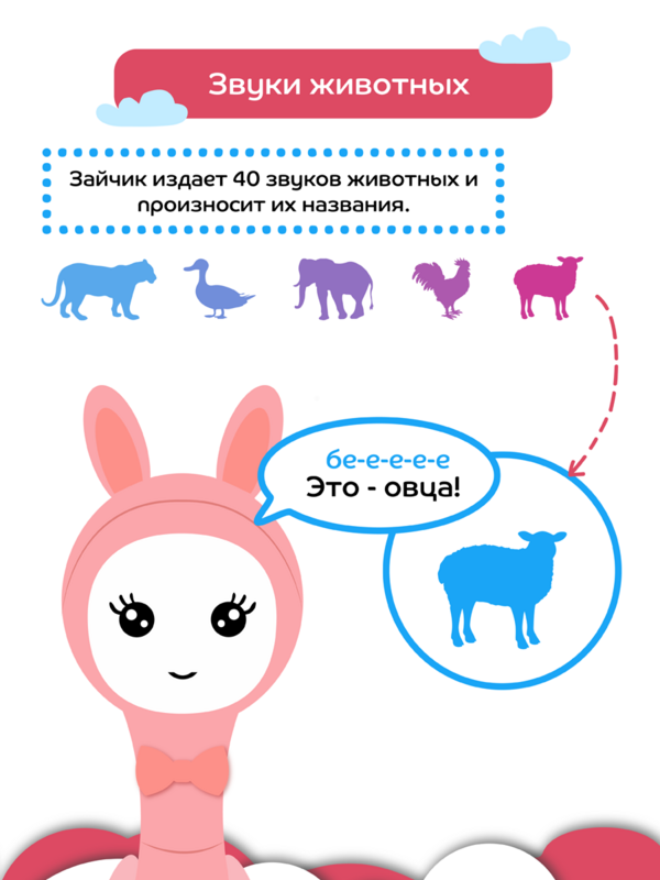 Bunny nanny-뮤지컬 개발 및 교육 장난감-rattle "smart bunny nanny"
