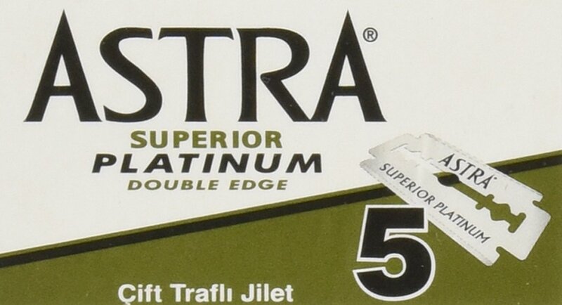 Astra Platinum Pisau Cukur Keamanan Tepi Ganda, 100 Hitung (Paket 1)