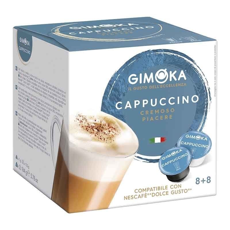 Cappuccino Gimoka®Dolce Gusto®Compatible 16 capsules pour 8 services