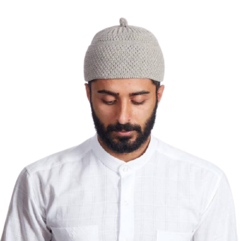 Gorro gorro turco muçulmano islâmico kufi taqiya takke peci crânio boné de oração chapéu com cores sólidas bobble stretchable