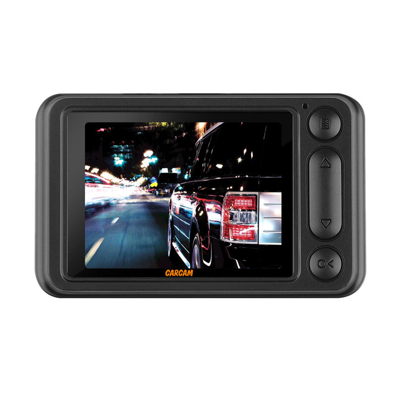 Gravador de vídeo completo carcam d1 do carro dvr hd com câmera extra
