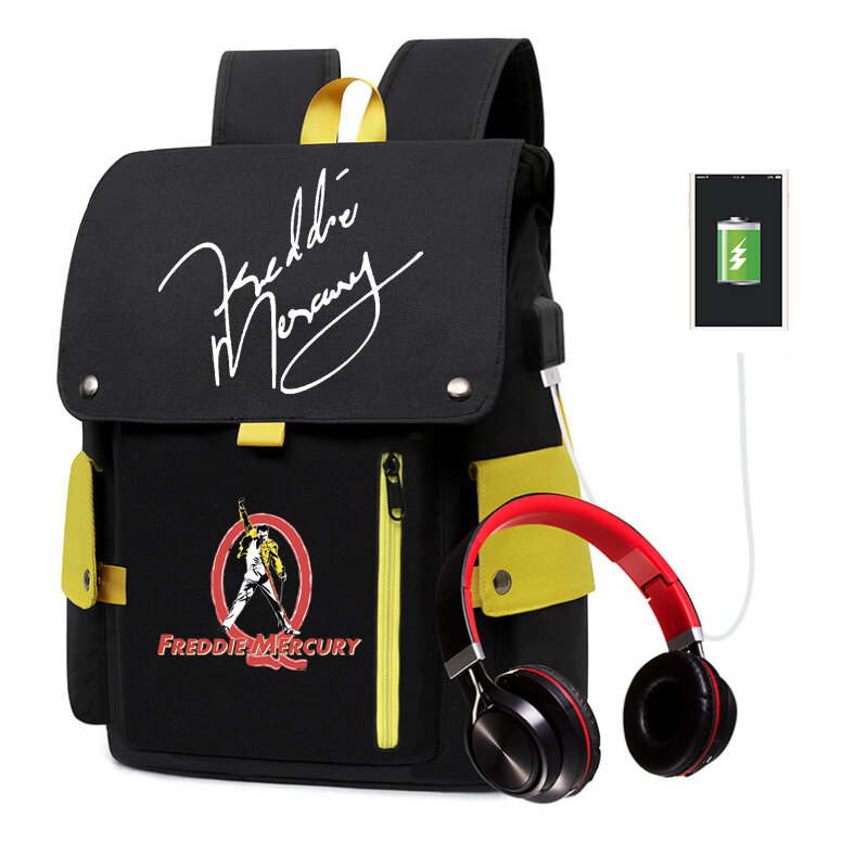 Freddie Mercury-mochila escolar para niños, Bolsa Escolar bonita, regalo para niñas, 2022