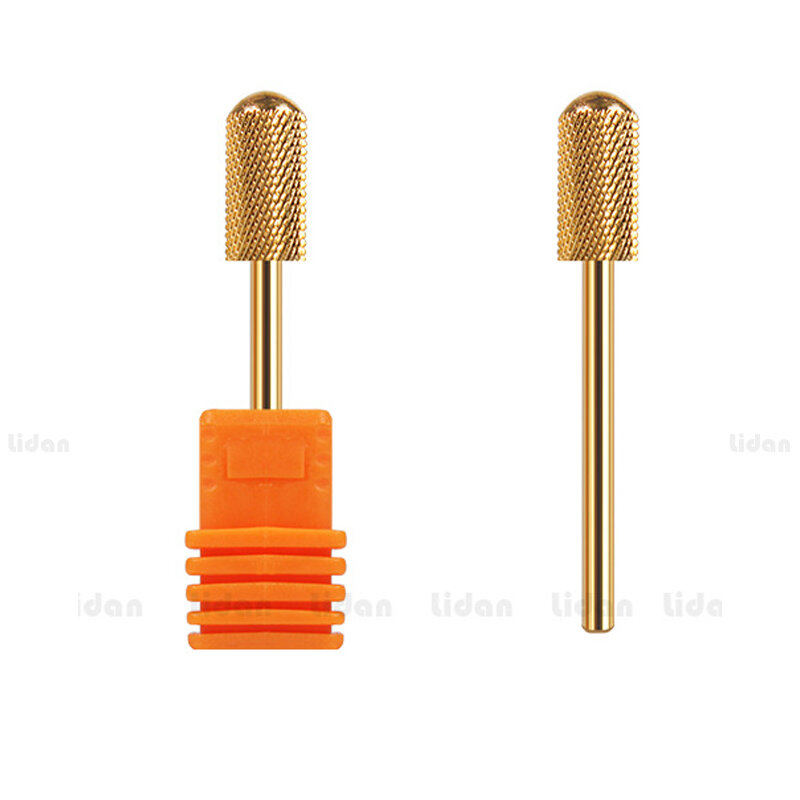 1Pc Gold Farbe Wolfram Stahl Bits 2,35 mmShank für Elektrische Bohrer Nägel Mühle Cutter Maniküre Maschine Nagel Datei Werkzeug zubehör