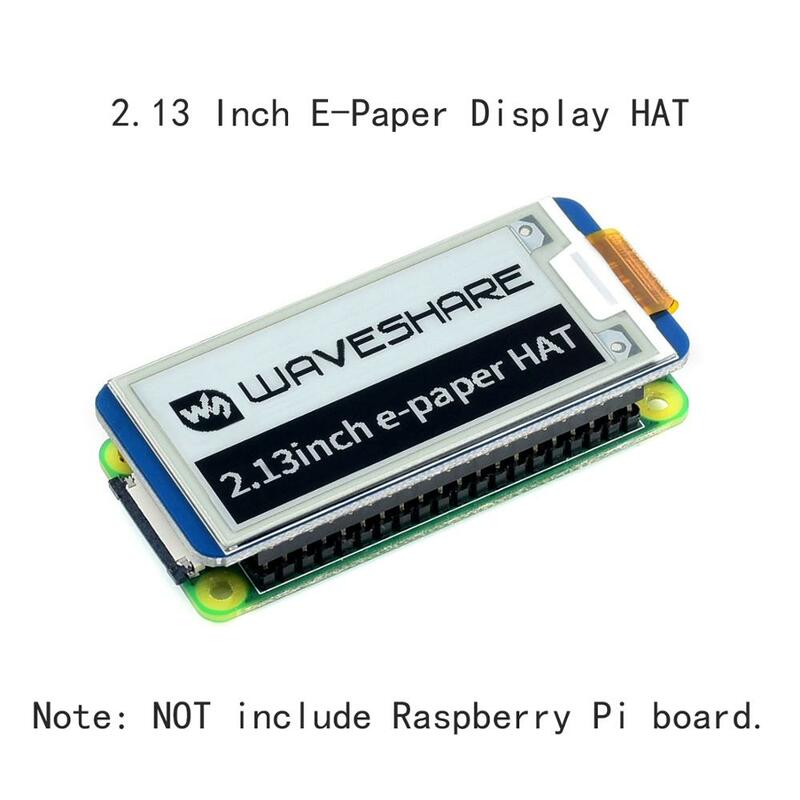 Kit de iniciación de sombrero de extensión de pantalla de tinta electrónica de papel electrónico de 2,13 pulgadas para RPI Raspberry Pi Zero 2 W WH 2W 3 Model B Plus 4 4B , placa de expansión