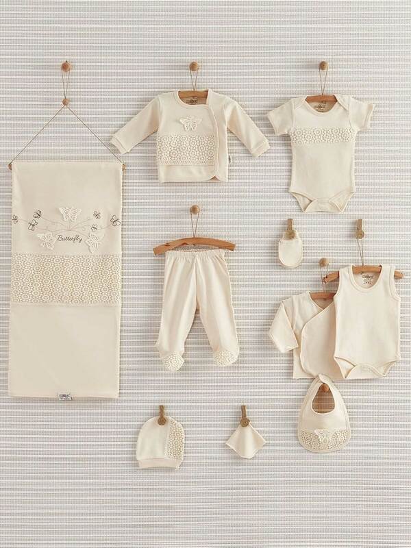 Baby Girl Boy Babies odzież dla noworodka 10-szt. Szpital Outlet tkaniny na zamówienie antybakteryjne niemowlęta zdrowe bezpieczne zestawy strojów sukienki