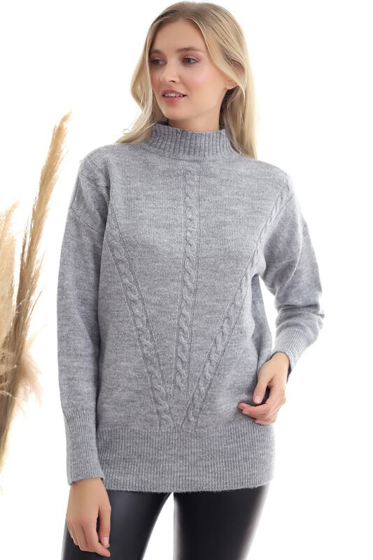 Zimowe Oversize swetry z golfem Onesize odzież na co dzień utrzymuje ciepła wełna i bawełniane swetry