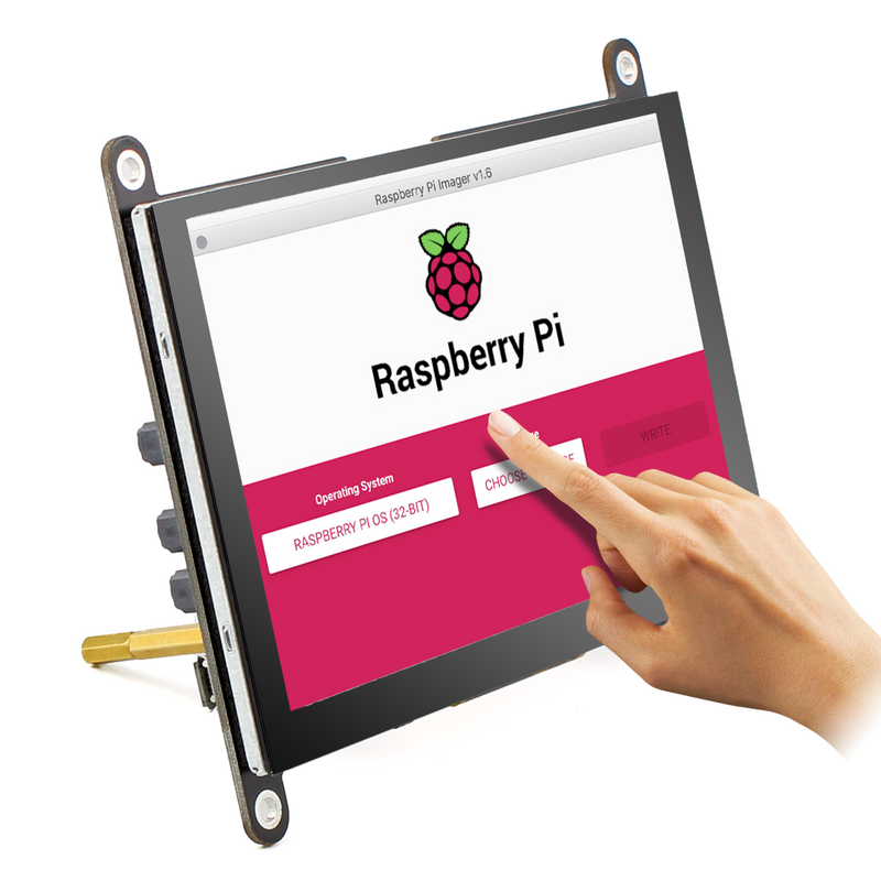 Münrow-Moniteur portable LCD HD 5 pouces, 800x480P, casse-tête, écran tactile, pour Raspberry Pi, nouvelle version