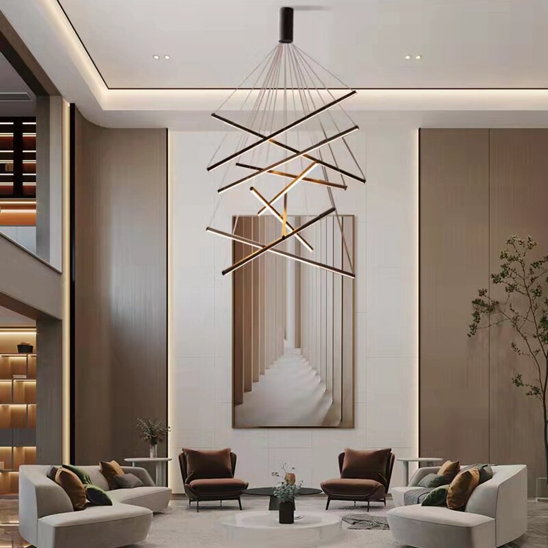 モダンでシンプルなLED階段型ランプ,デュプレックス,ハイウエスト,空の装飾,室内装飾