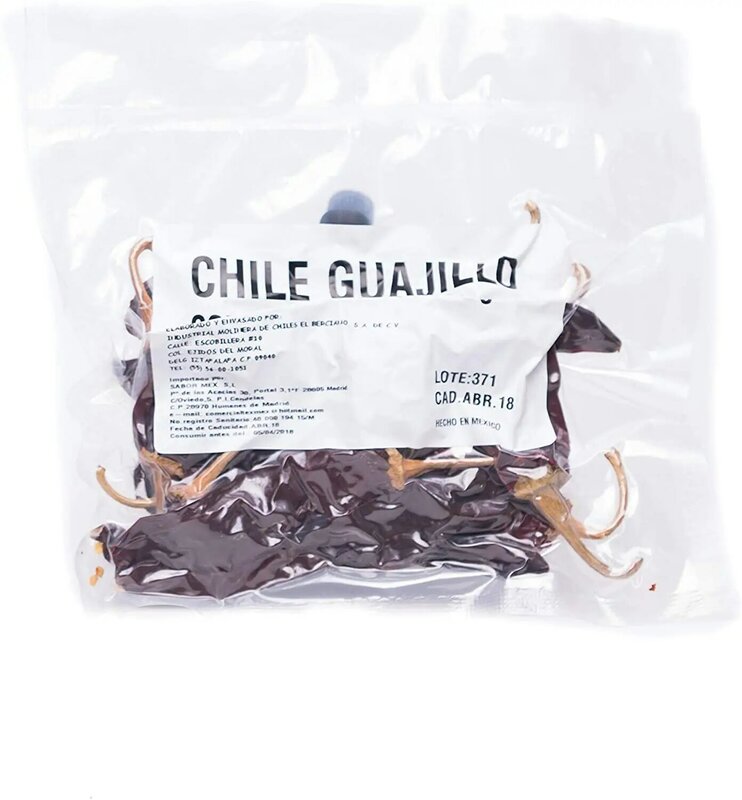 Chile suchy GuajilloSabormex przynosi cały smak meksyku ze składnikami kuchni meksykańskiej, takimi jak sosy, chilie jalape