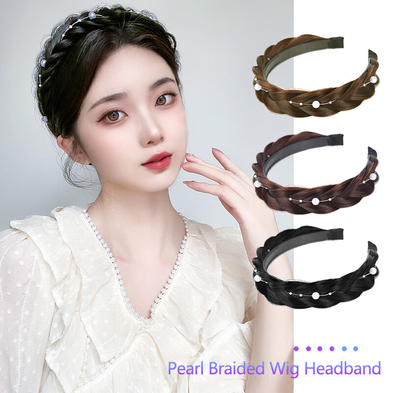 TALANG Headbands for Women Wide Fishbone Braids Hairbands Handmade Retro Head Hoop Hair Styling Headwear Accessories