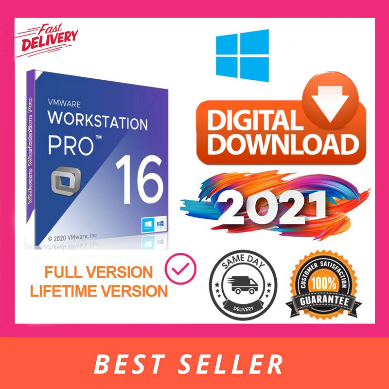 VMware Workstation Pro 16 | Full Version | Lifetime License Key | Multilingual | Windows | Fast Delivery|