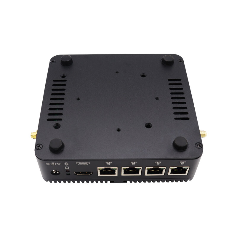 Eglobal Fanless Pfsense Mini PC J4125 Quad-Cores 4 * Intel i210/i211 LANs HDMI COM Dünne Industrielle Computer als Firewall Router VPN