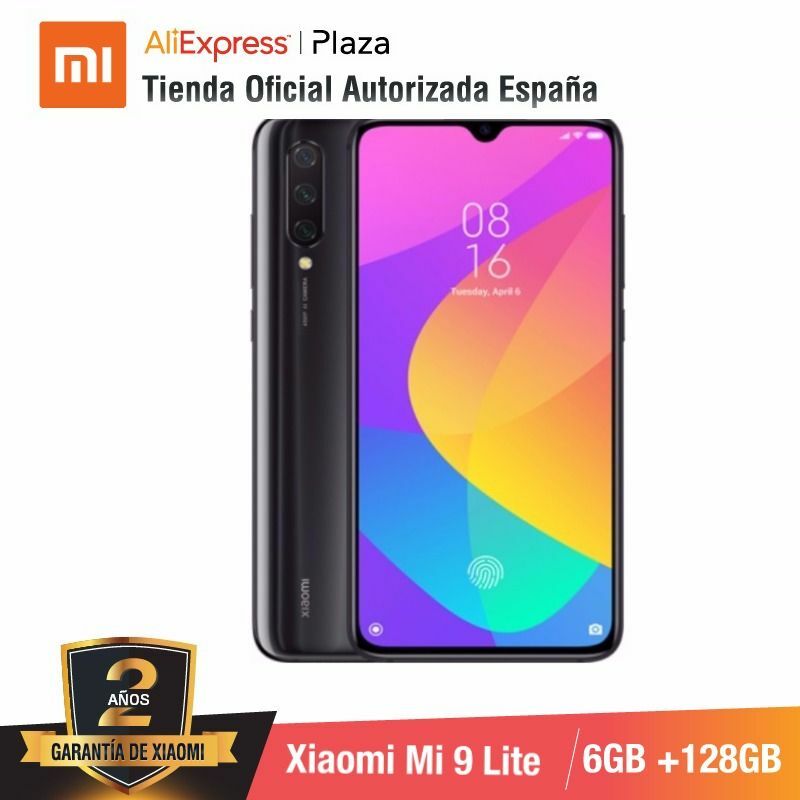 Xiaomi Mi 9 Lite (128GB ROM con 6GB RAM, Selfies de 32 MP y triple cámara de 48 MP, Android, Nuevo, Móvil) [Teléfono Móvil Versión Global para España] mi9lite