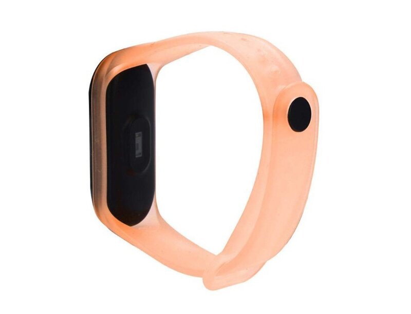 Strap for Xiaomi Mi Band 3/4 transparent silicone loop Brown