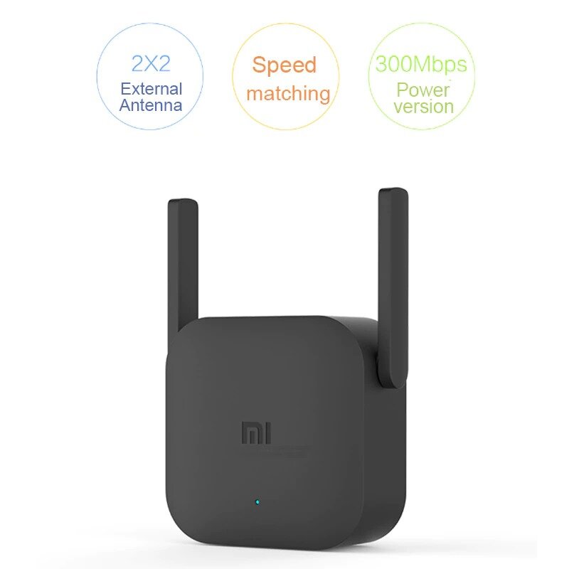 Xiaomi-Mi Wi-Fi Range Extender Pro, 300Mbps Amplificador, Repetidor, Tampa do Sinal, 2.4G, Original